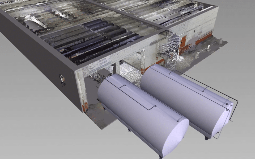Simulation de mise en place de 2 cuves